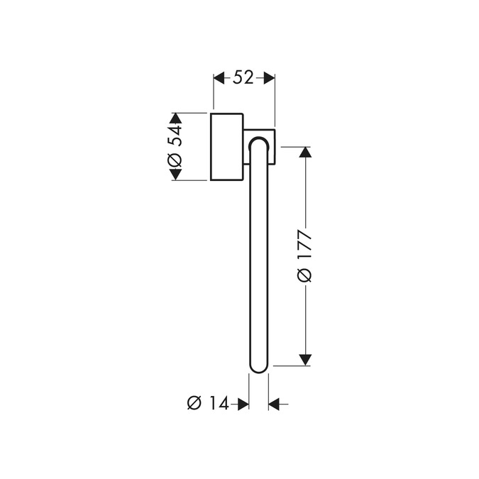 картинка 41521000 Полотенцедержатель кольцевой от магазина Hansgrohe.SALE