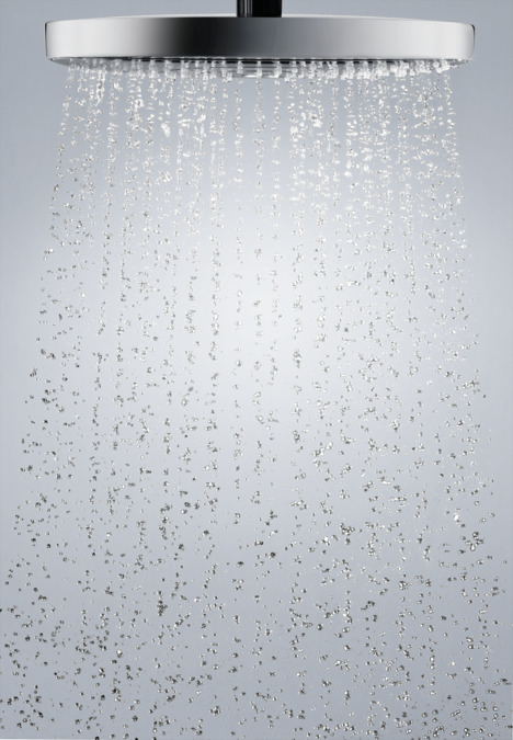 картинка 27384400 Верхний душ Raindance Select E 300 2jet, ½´, с потолочным подсоединением от магазина Hansgrohe.SALE