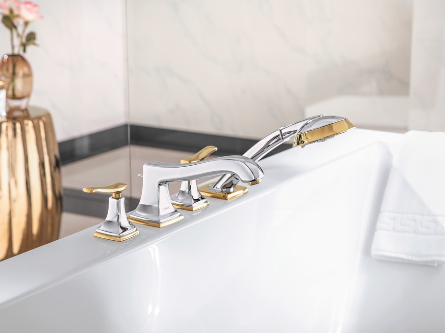 картинка 31441090 Смеситель на край ванны, на 4 отверстия, с рычаговыми рукоятками от магазина Hansgrohe.SALE