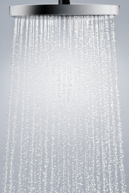 картинка 27385000 Верхний душ Raindance Select E 300 2jet, ½´, с держателем 390 мм от магазина Hansgrohe.SALE