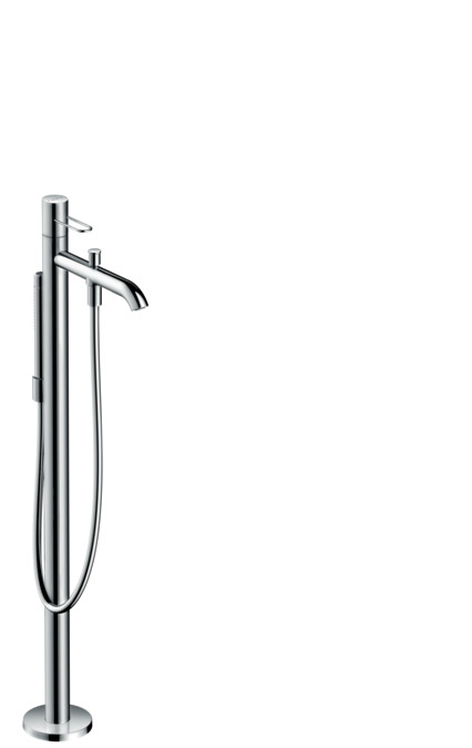 картинка 38442000 Смеситель для ванны, напольный, однорычажный, с рукояткой-петлей от магазина Hansgrohe.SALE
