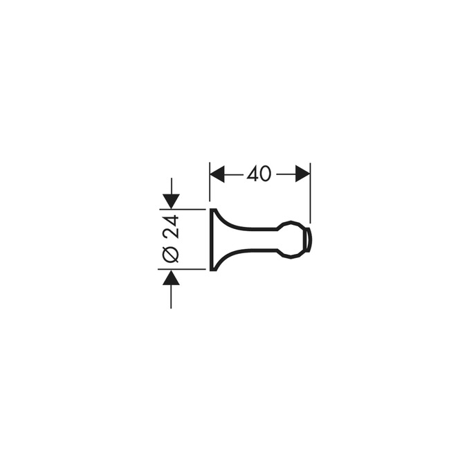 картинка 41337000 Крючок от магазина Hansgrohe.SALE