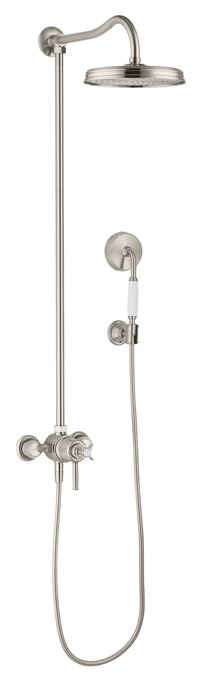 картинка 16570820 Showerpipe с термостатом и верхним душем, ½’ от магазина Hansgrohe.SALE