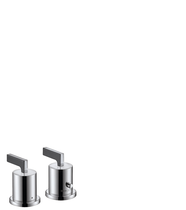 картинка 39482000 Термостат на край ванны, на 2 отверстия, с рычаговыми рукоятками, ½’ от магазина Hansgrohe.SALE