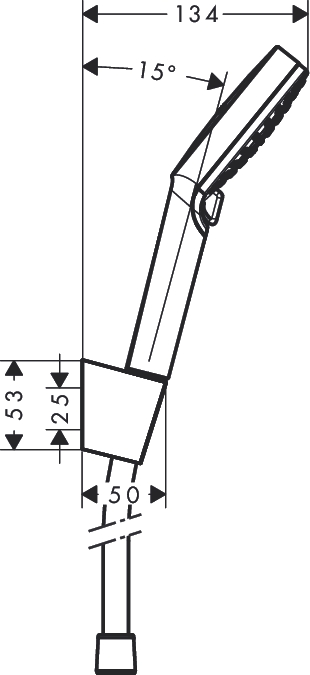 картинка 26691400 Душевой набор Crometta Vario, 1,25 м от магазина Hansgrohe.SALE