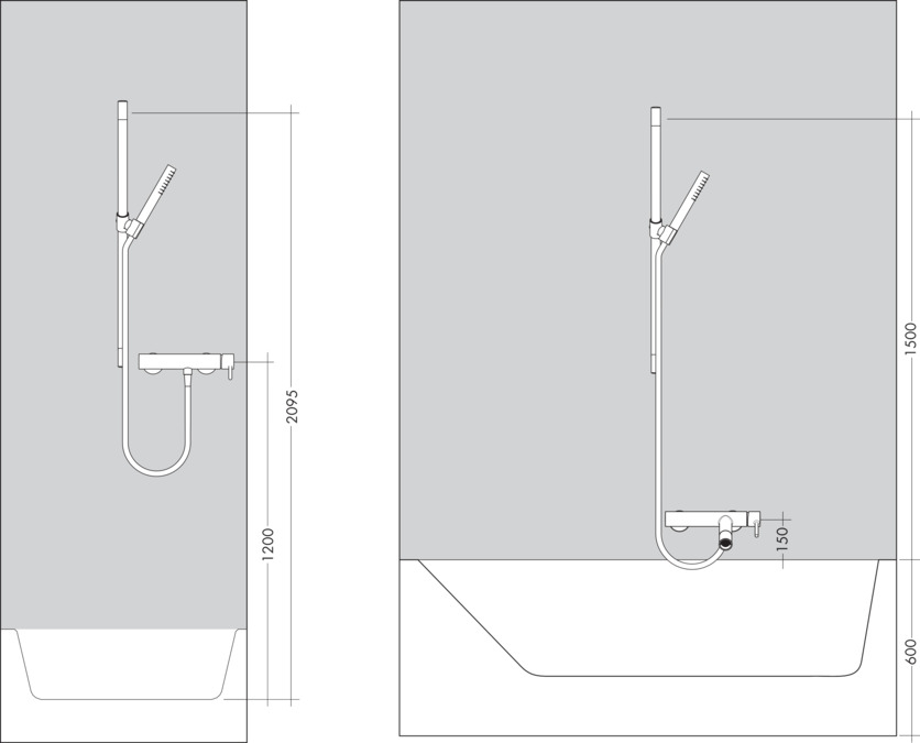 картинка 27983000 Душевой набор Axor Starck с ручным душем-"палочкой" 1jet, ½’ от магазина Hansgrohe.SALE