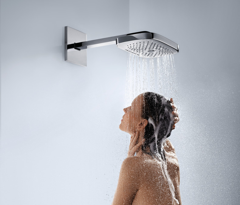 картинка 26468400 Верхний душ Select Е 300  3jet, с держателем 390 мм от магазина Hansgrohe.SALE