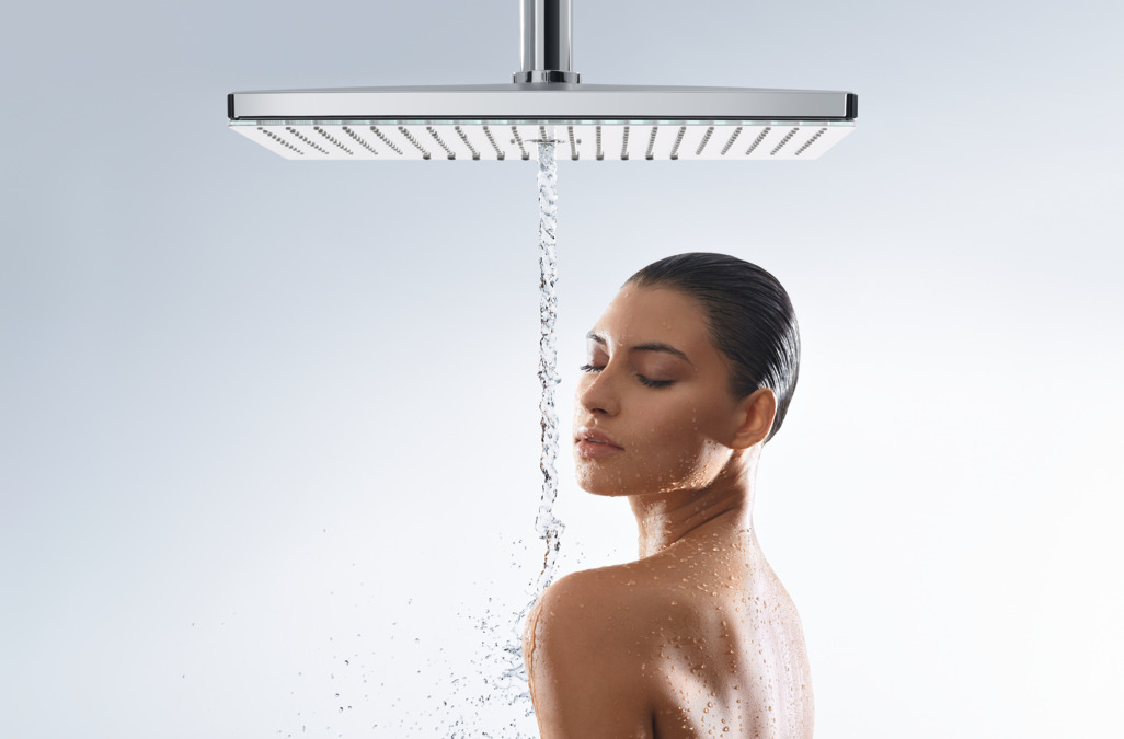 картинка 24017400 Верхний душ Rainmaker Select 460 3jet, EcoSmart, 9 л / мин, с держателем 450 мм от магазина Hansgrohe.SALE
