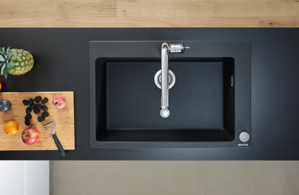 картинка 73806800 Смеситель для кухни M7120-H320, на 2 отверстия, с выдвижным душем от магазина Hansgrohe.SALE