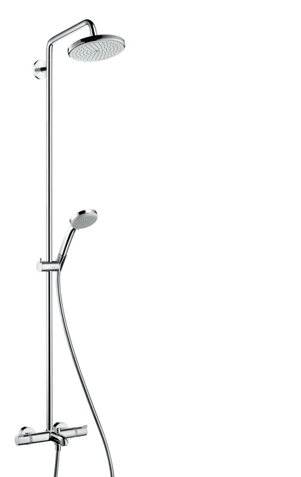 картинка 27223000 Croma 220 Showerpipe для ванны, поворотный держатель 400 мм, ½’ от магазина Hansgrohe.SALE