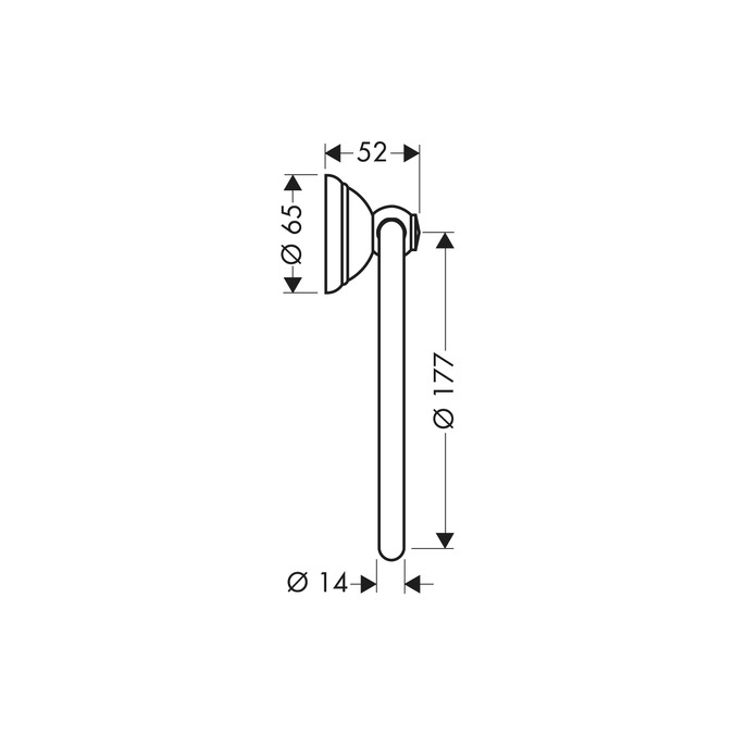 картинка 41421000 Полотенцедержатель кольцевой от магазина Hansgrohe.SALE